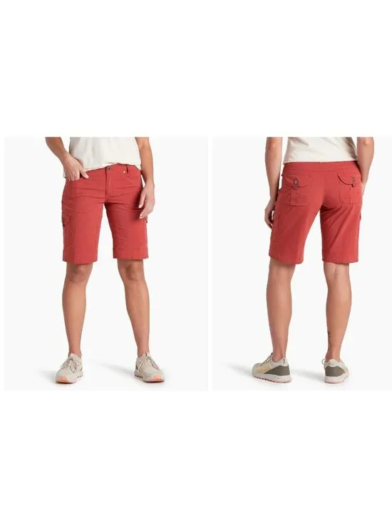 NWT Kuhl Splash 11” Inseam Cargo Shorts Rust Women’s 10/12 UPF50 MSRP$70 - Picture 2 of 12